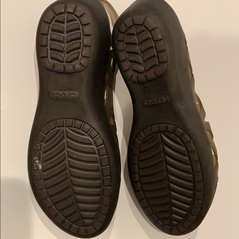 Gray Crocs Sandals - Picture 3 of 4